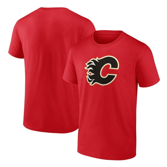 Men's Red Calgary Flames Alternate Logo T-Shirt