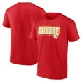 thumbnail image 1 of Men's Red Calgary Flames Blocked Out T-Shirt, 1 of 3