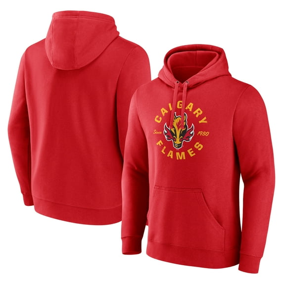 Men's Red Calgary Flames Represent Pullover Hoodie