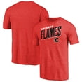 thumbnail image 1 of Men's Red Calgary Flames Slant Strike Tri-Blend T-Shirt, 1 of 3