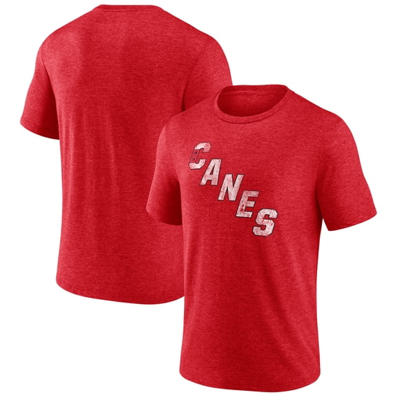 Men's Red Carolina Hurricanes Wraparound Tri-Blend T-Shirt