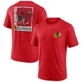 thumbnail image 1 of Men's  Red Chicago Blackhawks Earnest Will Tri-Blend T-Shirt, 1 of 3