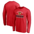 thumbnail image 1 of Men's Red Chicago Blackhawks Team Arch Knockout Long Sleeve T-Shirt, 1 of 3