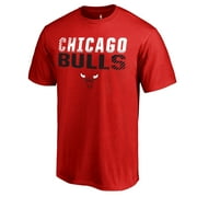 Mens Red Chicago Bulls Fade Out T-Shirt