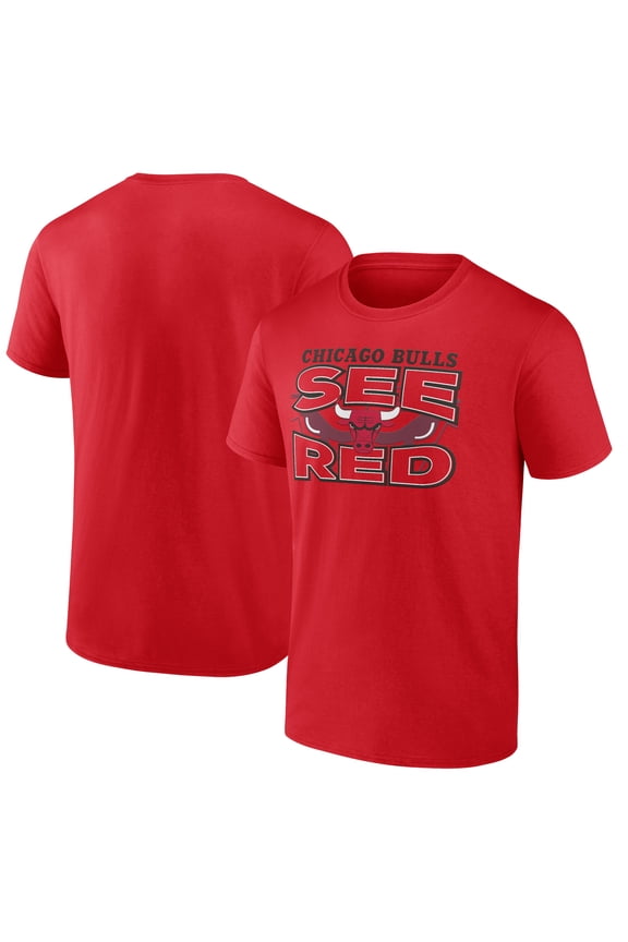 Men's Red Chicago Bulls Half Court Offense T-Shirt