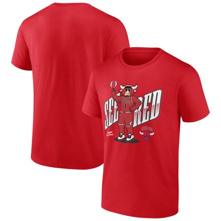 Men's  Red Chicago Bulls Team Pride T-Shirt