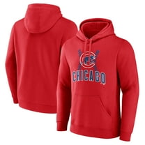 Men's Red Chicago Cubs Fastball Pullover Hoodie