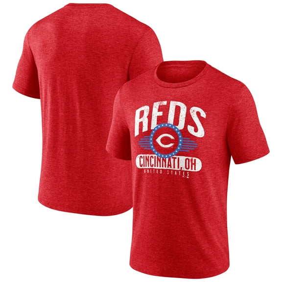 Men's Red Cincinnati Reds Badge of Honor Tri-Blend T-Shirt