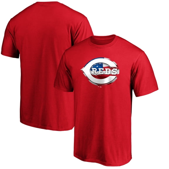 Men's Red Cincinnati Reds Banner Wave T-Shirt