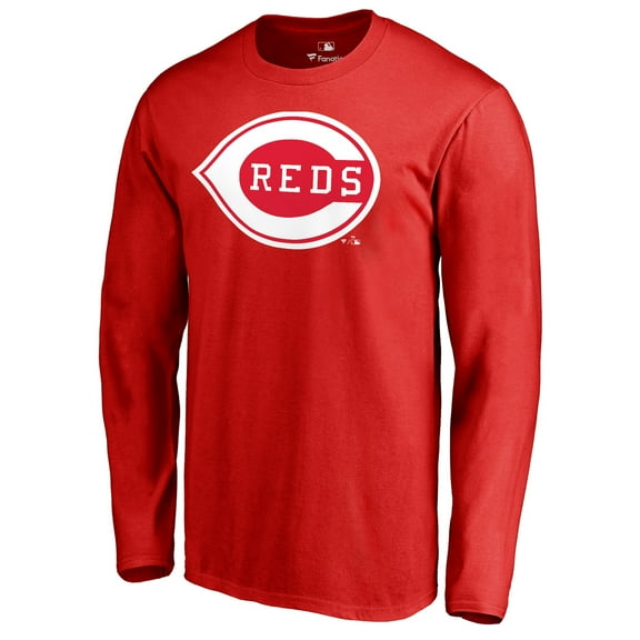 Men's Red Cincinnati Reds Cooperstown Collection Wahconah Long Sleeve T-Shirt