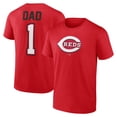 thumbnail image 1 of Men's Red Cincinnati Reds Father's Day #1 Dad T-Shirt, 1 of 3