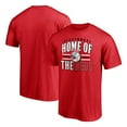 thumbnail image 1 of Men's Red Cincinnati Reds Hometown Collection Home of The Reds T-Shirt, 1 of 3
