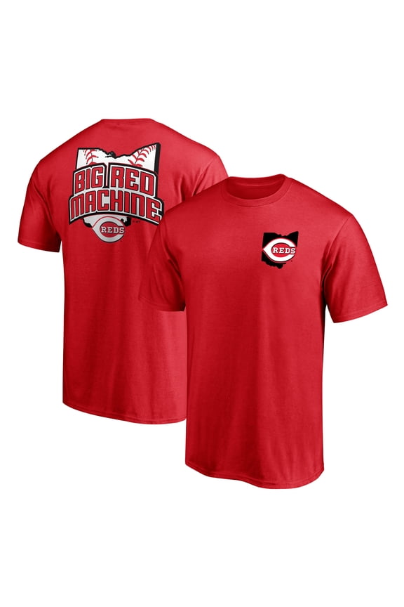 Men's Red Cincinnati Reds Hometown Collection State Big Red Machine T-Shirt