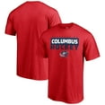 thumbnail image 1 of Men's Red Columbus Blue Jackets Gain Ground T-Shirt, 1 of 3
