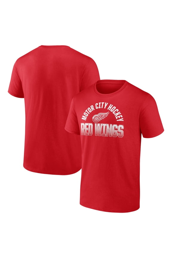 Men's Red Detroit Red Wings Open Net T-Shirt