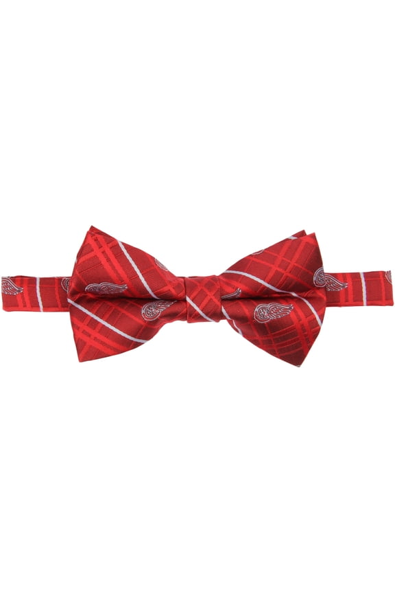 Men's Red Detroit Red Wings Oxford Bow Tie