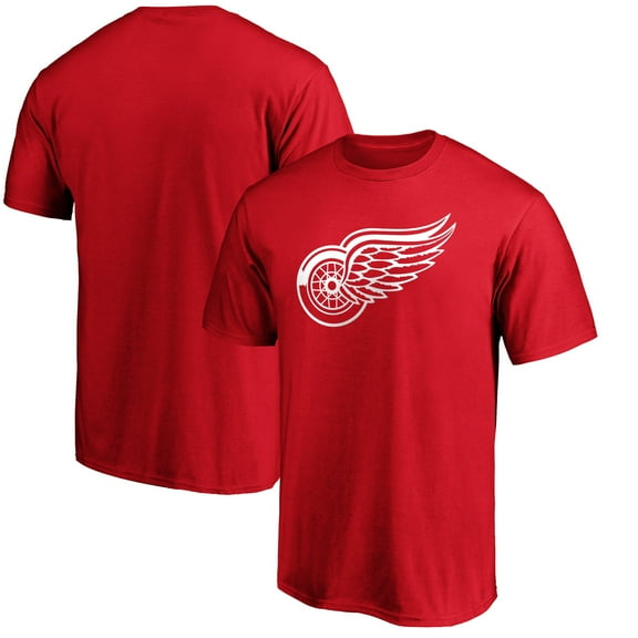 Men's Red Detroit Red Wings Primary Logo Team T-Shirt