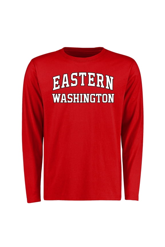Men's Red Eastern Washington Eagles Everyday Long Sleeve T-Shirt