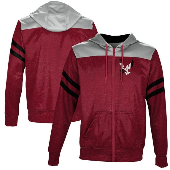 Men's Red Eastern Washington Eagles Full-Zip Hoodie