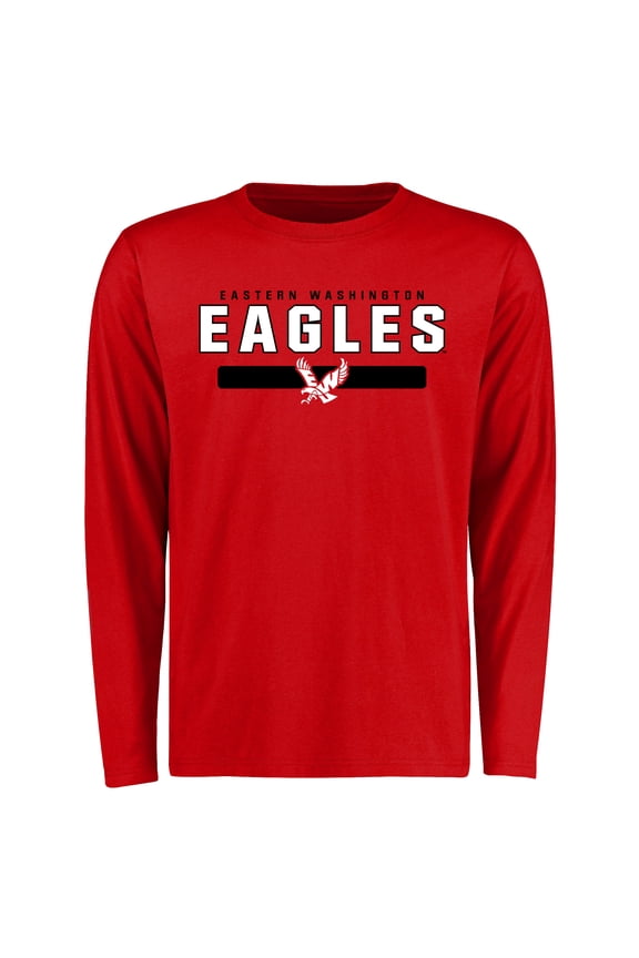 Men's Red Eastern Washington Eagles Team Strong Long Sleeve T-Shirt