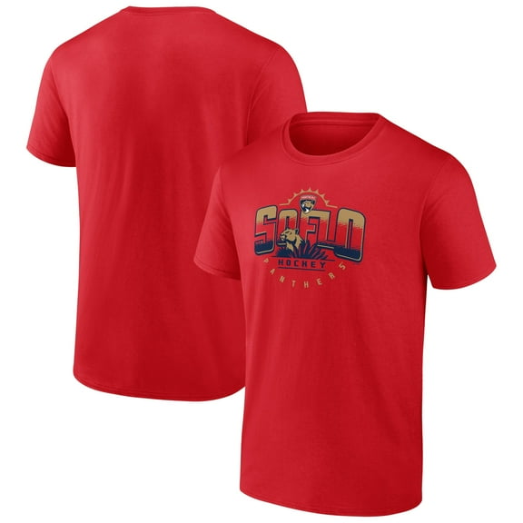 Men's Red Florida Panthers Ice Cluster T-Shirt