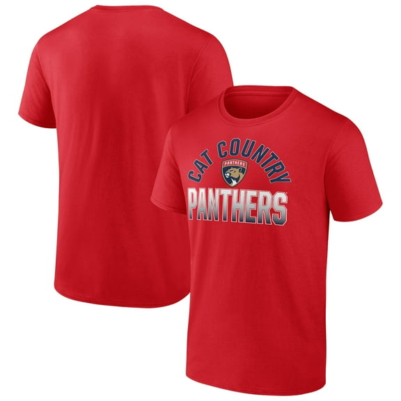 Men's Red Florida Panthers Open Net T-Shirt