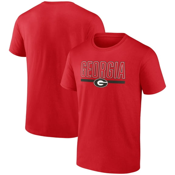 Men's Red Georgia Bulldogs Classic Inline Team T-Shirt