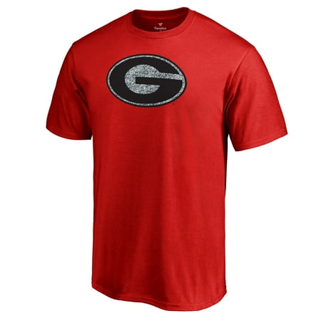Men's Red Georgia Bulldogs Static Logo T-Shirt