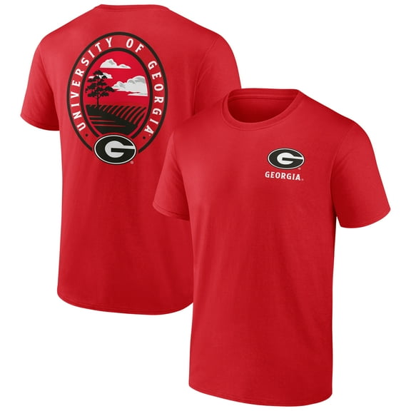 Men's Red Georgia Bulldogs Staycation T-Shirt