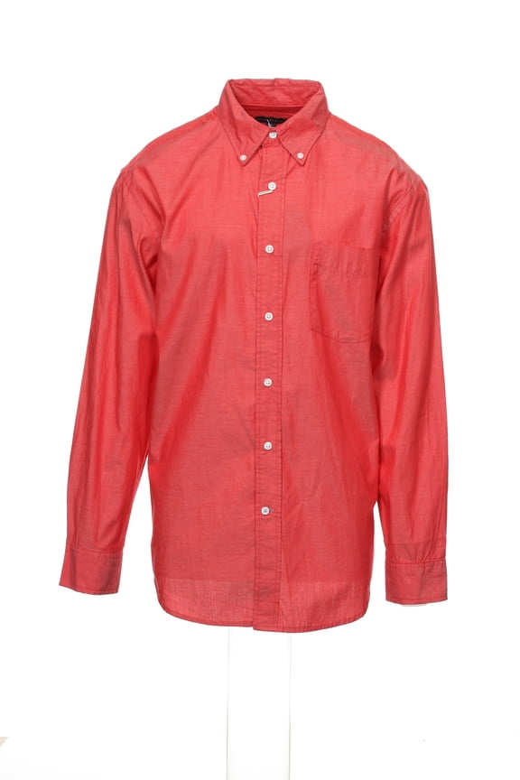 Men's Red Heather Button Down Shirt