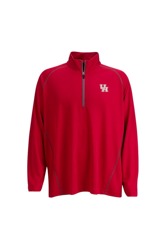 Men's Red Houston Cougars Vansport Performance Quarter-Zip Pullover Jacket