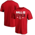 thumbnail image 1 of Men's Red Houston Rockets Ball Is Back T-Shirt, 1 of 3
