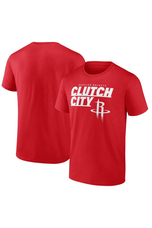 Men's Red Houston Rockets Half Court Offense T-Shirt