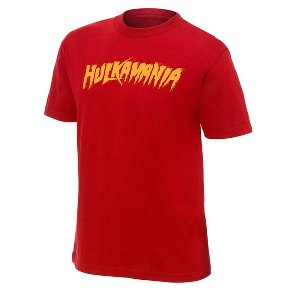 Men's Red Hulk Hogan Hulkamania T-Shirt
