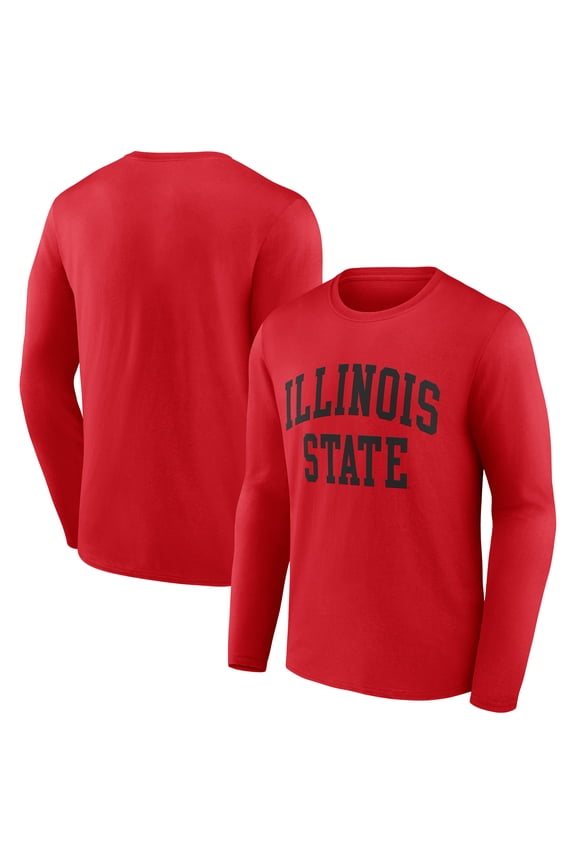 Men's Red Illinois State Redbirds Arch Long Sleeve T-Shirt