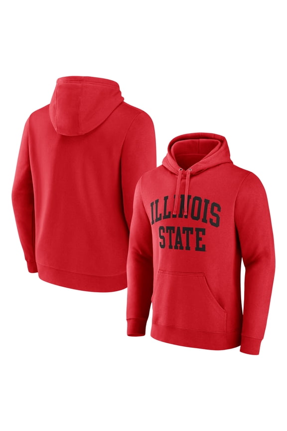 Men's Red Illinois State Redbirds Arch Pullover Hoodie