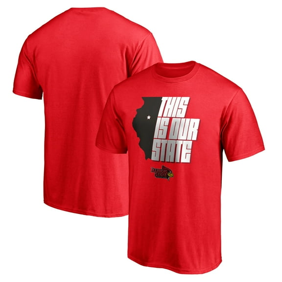Men's Red Illinois State Redbirds This Is Our State T-Shirt