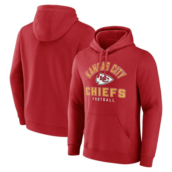 Men's Red Kansas City Chiefs Between the Pylons Pullover Hoodie
