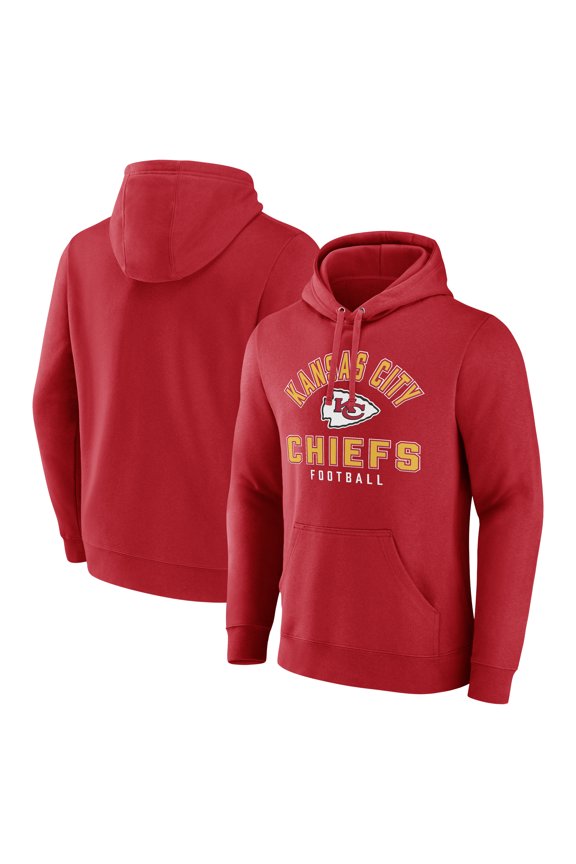 Men's Red Kansas City Chiefs Between the Pylons Pullover Hoodie