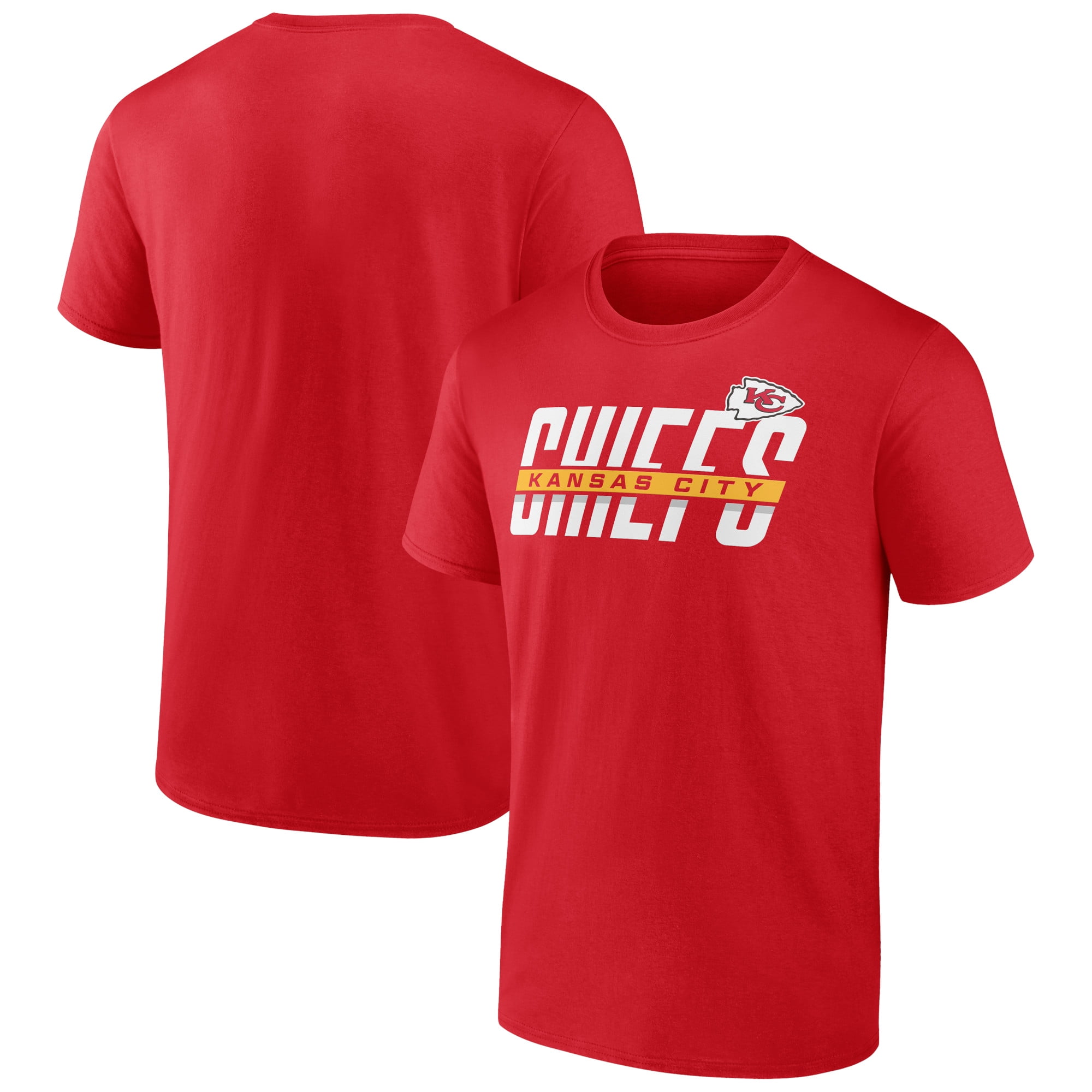 Men's Red Kansas City Chiefs Big Strike T-Shirt - Walmart.com