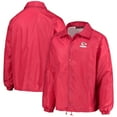 thumbnail image 1 of Men's Red Kansas City Chiefs Coaches Classic Raglan Full-Snap Windbreaker Jacket, 1 of 4