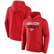 Mens Red Kansas City Chiefs Fade Out Pullover Hoodie