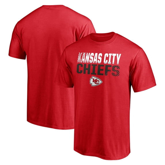 Men's Red Kansas City Chiefs Stripes T-Shirt