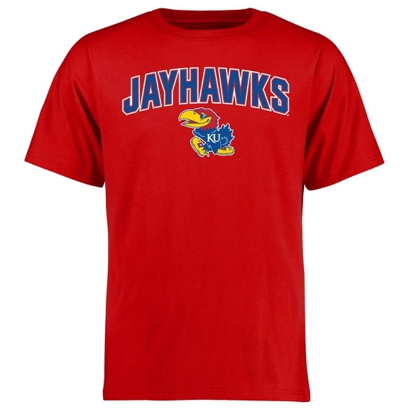 Men's Red Kansas Jayhawks Proud Mascot T-Shirt