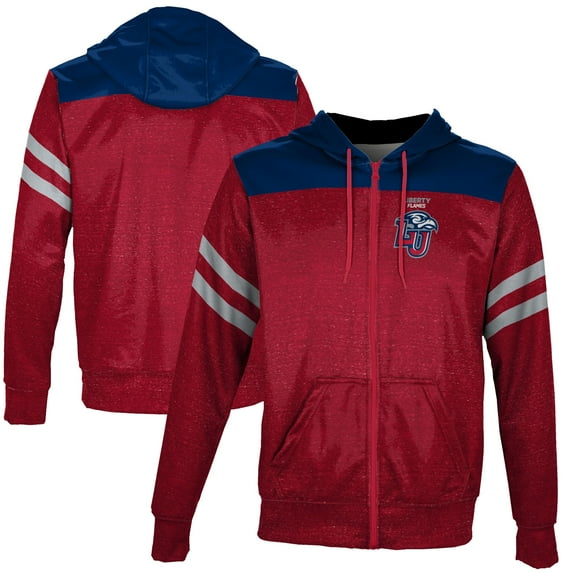 Men's Red Liberty Flames Full-Zip Hoodie