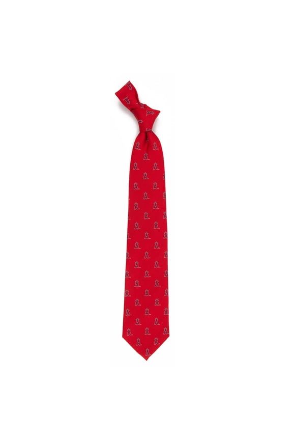 Men's Red Los Angeles Angels Echo Woven Silk Tie