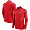 thumbnail image 1 of Men's Red Los Angeles Angels Underdog Mindset Quarter-Zip Jacket, 1 of 3