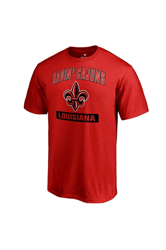 Men's Red Louisiana-Lafayette Ragin Cajuns Campus Icon T-Shirt