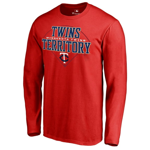 Men's Red Minnesota Twins Hometown Collection Twins Territory Long Sleeve T-Shirt