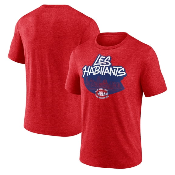 Men's  Red Montreal Canadiens Proclamation Tri-Blend T-Shirt